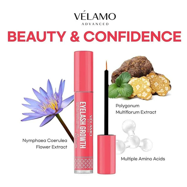 Eyelash Growth Serum, Lash Serum for Eyelash Growth, Eyelash Serum to Grow Lashes in 3-4 Weeks, Lash Growth Serum & Brow G...