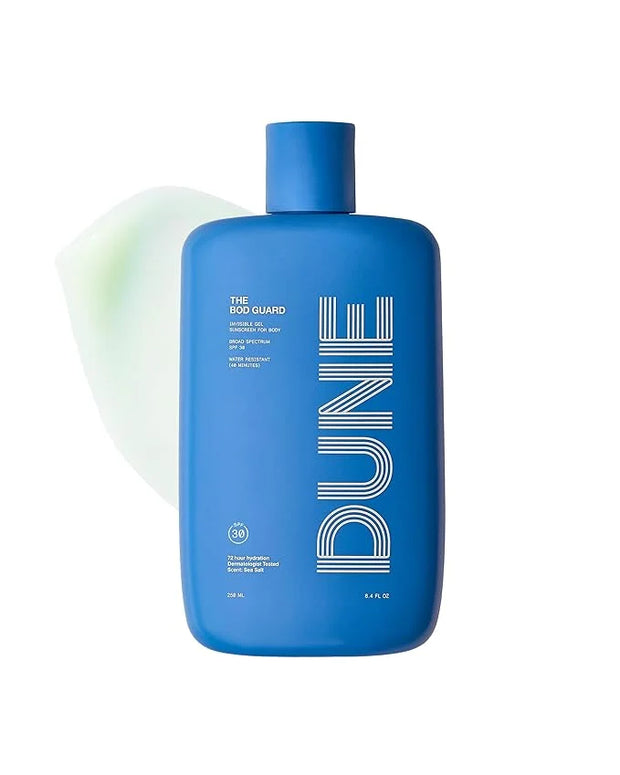The Bod Guard - Award-Winning Clear Invisible Gel Body Sunscreen - Broad Spectrum SPF 30 Protection, 72 Hour Hydration, 40...