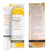 Neutriherbs Eye Cream Vitamin C Eye Gel for Dark Circles, Eye Bags, Puffiness, Eye Massage Under Eye with Hyaluronic Acid,...