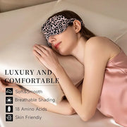 THXSILK Sleep Mask 100% 19 Momme Pure Mulberry Silk Super Smooth Cooling Decorative Sleep Eye Mask Blackout Eye Cover with...