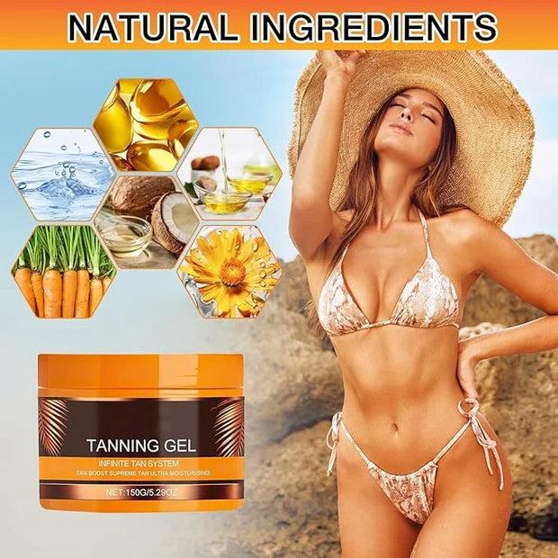 Luxury Intensive Tanning Gel,Brown Intensive Tanning Luxe Gel,Natural Tanning Accelerator Cream, Beauty Brown Tanning Gel ...