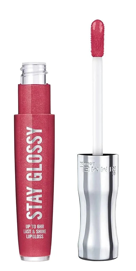 Rimmel Stay Glossy Lip Gloss - Non-Sticky and Lightweight Formula for Lip Color and Shine - 500 Rulebreaker, .18oz - Produ...
