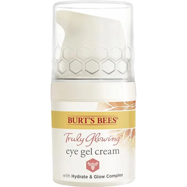 Burt's Bees Truly Glowing Eye Gel Cream Unisex 0.5 oz, White - Product Image