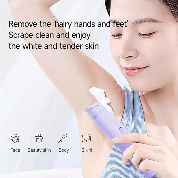 New Pinsliee Electric Razors for Women, Glowhave Double Headed Bikini Trimmer, Body Hair Shaver, Travel Razors for Women, ...
