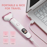 Electric Razor Shavers for Women 5 in 1 Electric Shaver for Women,Cordless Replaceable Facial Eyebrow Razors & Nose Hair T...