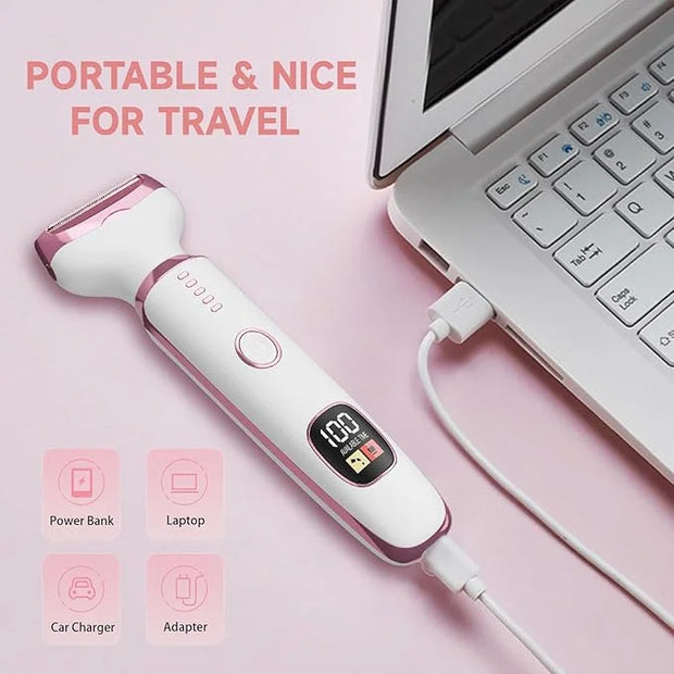 Electric Razor Shavers for Women 5 in 1 Electric Shaver for Women,Cordless Replaceable Facial Eyebrow Razors & Nose Hair T...