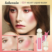 Liquid Blush Stick For Cheeks, Soft Velvet Cream Face Cheek Tint, Natural Matte Pink Red Blush Skin Tint, Waterproof Long ...