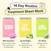 I DEW CARE Glass Skin Face Mask Variety Pack - Let's Get Sheet Faced | For Perfect Care Routine, 2 Week Intense Korean Fac...