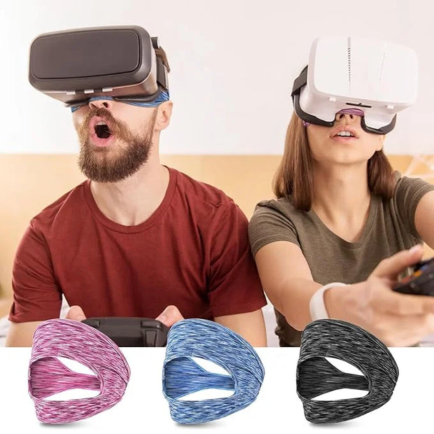 3 Pcs Adjustable VR Eye Mask Breathable VR Sweat Band Eye Face Cover Breathable Sweat Mask Comfortable VR Eye Mask Cover F...