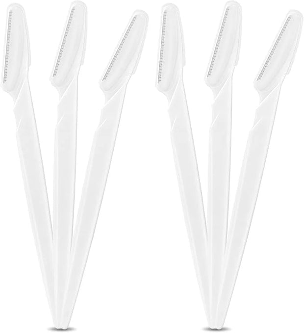 16 Pcs White Eyebrow Razor, Face Razors Multipurpose, Facial Razors for Women Men, Eyebrow Trimmers Shaver with Protective...