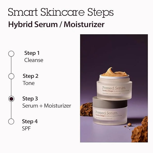 BLITHE Pressed Serum Chaga Mushroom - Advanced Skin Tightening Cream for Face, Face Tightening and Lifting Formula for a N...