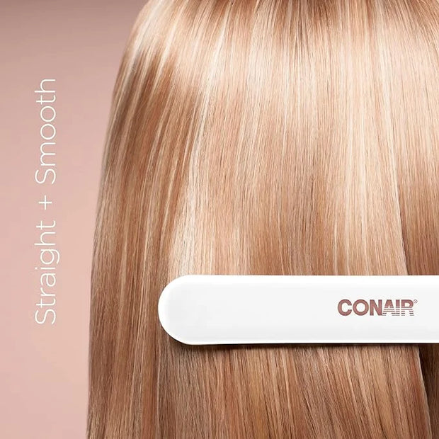 Conair Double Ceramic Flat Iron, 1 1/4-inch Hair Straightener - Product Image