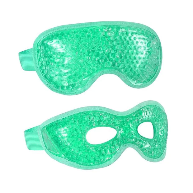 2PCS Gel Eye Mask - Reusable Hot/Cold Therapy Gel Bead Mask for Puffiness, Dark Circles, Headaches, & Stress Relief, Cooli...