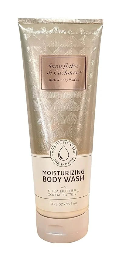 Bath and Body Works Moisturizing Body Wash 10 oz (Snowflakes & Cashmere) - Product Image