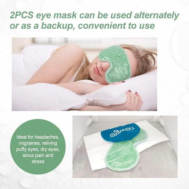 NEWGO Cooling Eye Mask for Puffy Eyes, Cold Eye Mask Eye Ice Pack for After Eyes Surgery, Tension Stress Relief, Itchy Eye...