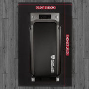High Density Home Gym Treadmill Exercise Bike Equipment Mat 1/4" Thick, - Product Image