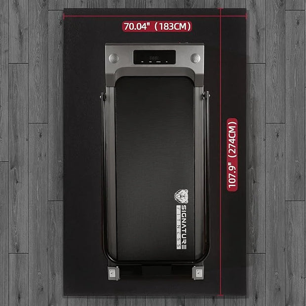 High Density Home Gym Treadmill Exercise Bike Equipment Mat 1/4" Thick, - Product Image