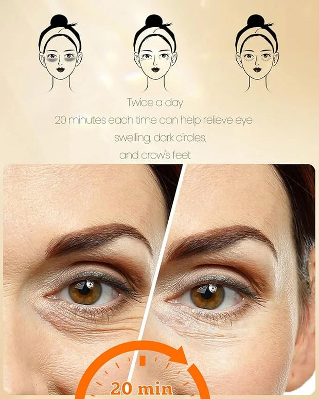 120 Pcs 24K Gold Eye Patches,Collagen Under Eye Mask for Puffy Eyes & Dark Circles, Combat Fine Lines and Wrinkles,Non-Irr...