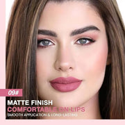 evpct Pink Matte Creamy Retractable Lip Liner Pencils for Shaping & Sculpting Lips, Lip Pencils for Women Long Lasting Wat...