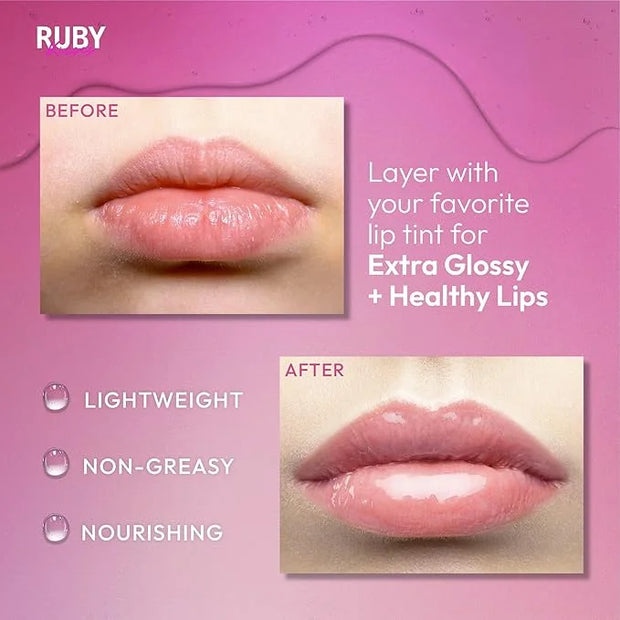 Ruby Kisses Hydrating Lip Gloss Clear Hydrating Lip Gloss (3 PACK) - Product Image
