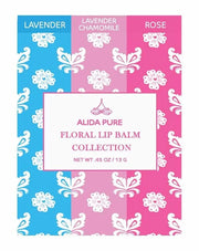 Floral Lip Balm Collection, Vegan Lip Lips,