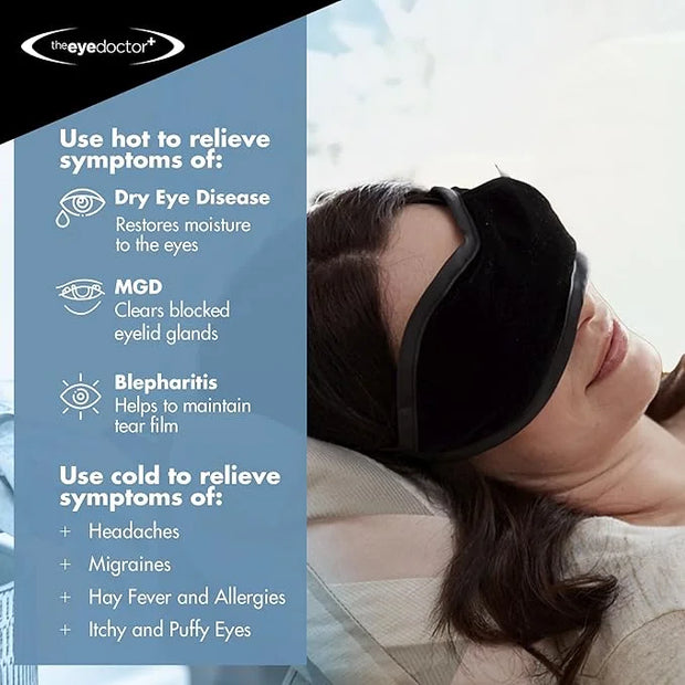 The Eye Doctor Hot Compress for Eye - Helps Dry Eye & Blepharitis - Reusable Eye Mask - Heated Eye Mask for Dry Eyes - War...
