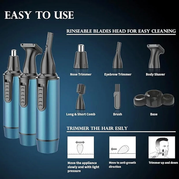 AREYZIN Ear and Nose Hair Trimmer for Men and Women Professional USB Rechargeable Nose Trimmer Nose Clippers Eyebrow Facia...