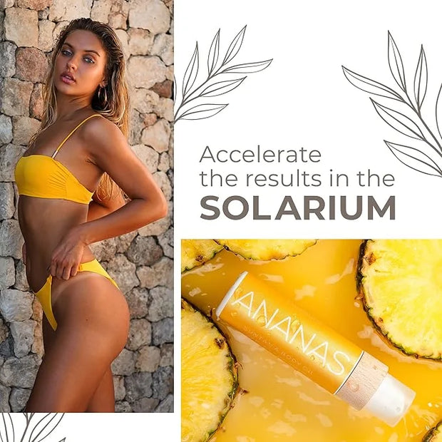 COCOSOLIS ANANAS tanning accelerator - organic tanning oil with vitamin E & pineapple scent for a quick, intensive tan - t...