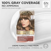 L’Oreal Paris Excellence Universal Nudes Permanent Hair Color, Ammonia Free Hair Dye for Gray Hair Coverage, 6N Natural Li...
