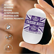 Fresh Kidz Roll On Deodorant for Kids and Teens - Baking Soda and Aluminum-free 24 Hour Protection for Sensitive Skin - Gi...