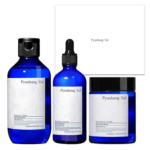 [PKY] Pyunkang Yul Basic Line Skincare Gift Set, Holiday Essentials for Moisturizing & Nourishing, Toner, Serum & Face Cre...
