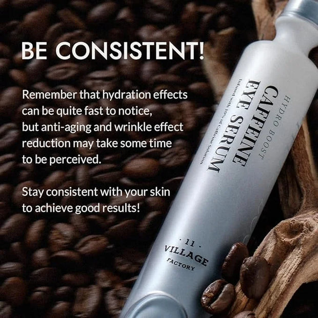 Hydro Boost Caffeine Eye Serum (0.33 fl.oz./10ml) With 10% Caffeine Solution Niacinamide & Hexapeptide-8 Depuff Elasticity...