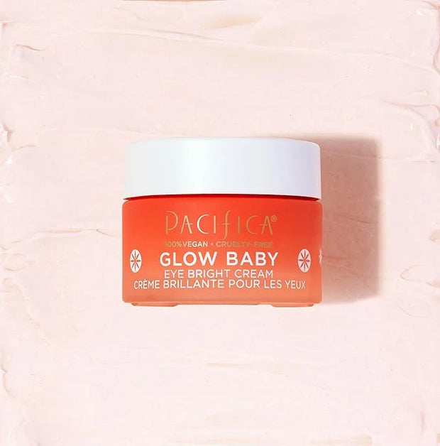 Pacifica Glow Baby Face Lotion & Eye Cream Set of 2 – Brightening Vitamin C Moisturizer + Depuffing Eye Cream with Caffein...