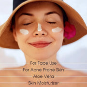 Sunscreen Moisturizing Face & Body Lotion (SPF 75) w/Aloe Vera for Cooling Sensation | LA BODIES | For Acne Prone Skin | Q...