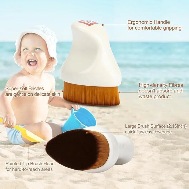 Sunscreen Applicator for Kids,Sunscreen Brush Sunblock Applicator with Protective Case for Kids,Baby,Adult,Beach Essential...