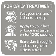 Asepxia Deep Cleansing Acne Treatment Bar Soap with Baking Soda and 2% Salicylic Acid, 4 Ounce - Product Image