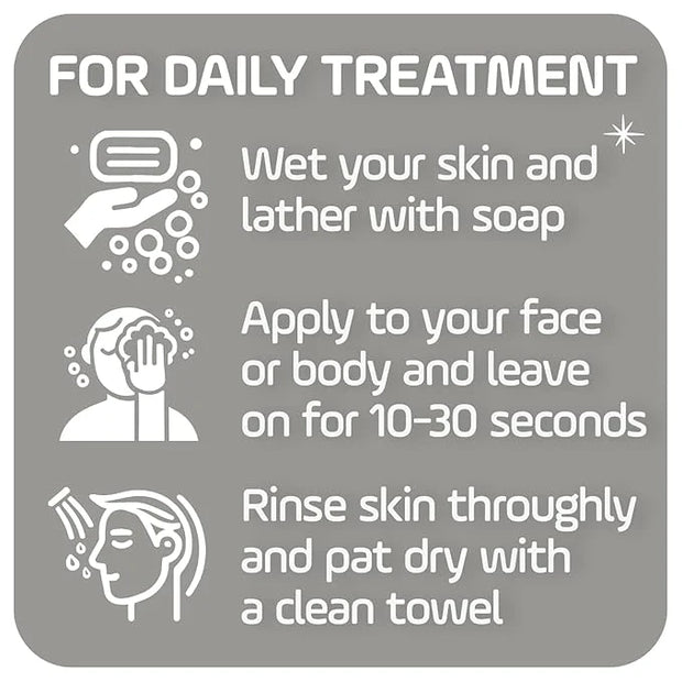 Asepxia Deep Cleansing Acne Treatment Bar Soap with Baking Soda and 2% Salicylic Acid, 4 Ounce - Product Image