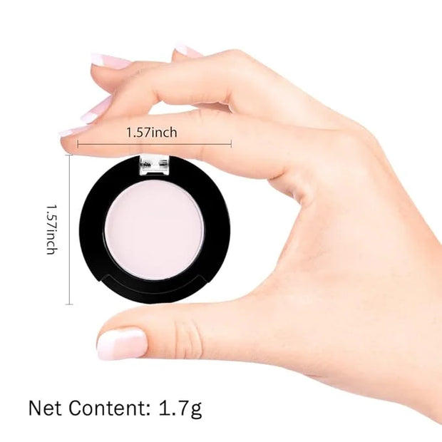 Monochrome Matte Eyeshadow Makeup Palette, Highly Pigmented Pearl White Eyeshadow Palette, Matte Pressed Powder Eye shadow...