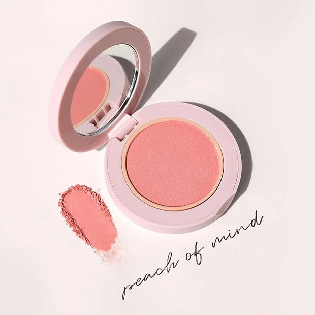 Wander Beauty Hydrating Powder Blush - Lightweight, Peach Blush Makeup with a Blurring, Satin Finish - Buildable Formula w...