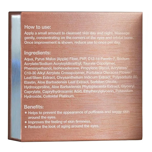 Bionyx Rhodium Under Eye Cream for Wrinkles, Puffiness, Bags - Anti Wrinkle - Hydrating, Moisturizing - 1 Oz - Product Image