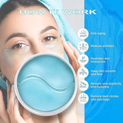 CCbeauty Under Eye Patches for Dark Circles and Puffiness - Hyaluronic Acid Under Eye Mask with Collagen for Wrinkles, Hyd...