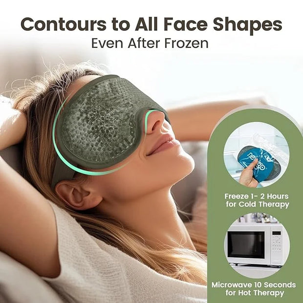 NEWGO Cooling Eye Mask for Puffy Eyes, Cold Eye Mask Eye Ice Pack for After Eyes Surgery, Tension Stress Relief, Itchy Eye...
