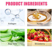 Strawberry Lip Balm Honey Pot, Strawberry Exfoliator(1-Strawberry)