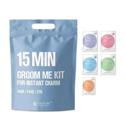 15 Min Pamper Me and Groom Me Kit (12pc): Home Spa Gift set with Korean Face Mask Essentials for Men and Women - Product I...