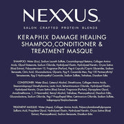 Nexxus Keraphix Shampoo and Conditioner - Damaged Hair Treatment System with Keratin Protein and Black Rice, 2 Count & 3 R...