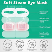 50 Packs Steam Eye Mask for Dry Eyes Spa Warm Sleep Mask Self Heating Disposable Eye Masks for Home Office Travel Eyestrai...