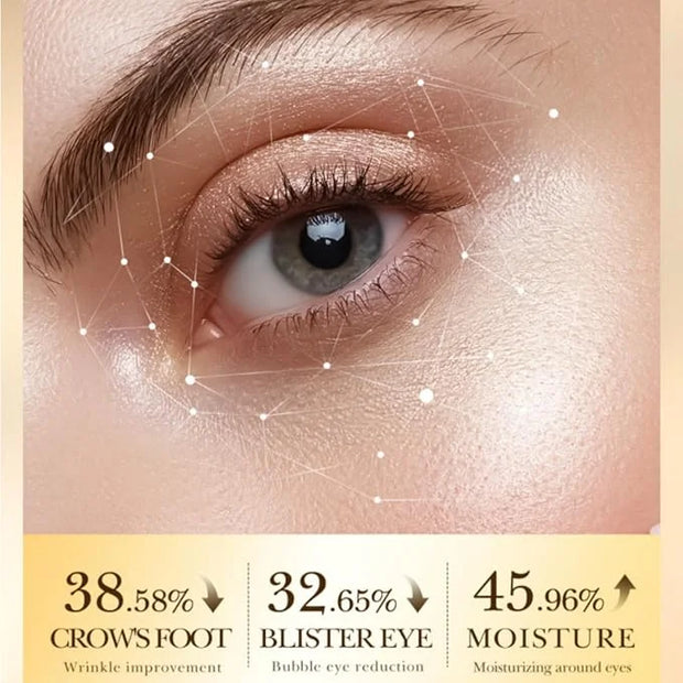 Hunqian 24K Gold Eye Cream - Anti-Aging, Reduce Wrinkles, Dark Circles & Puffiness, with 24K Gold Particles & Premium Ingr...