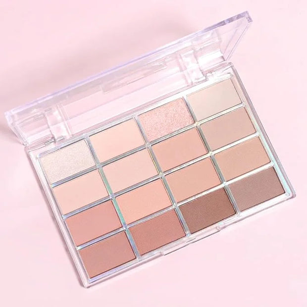 16Colors Light Purple Pink Brown Basics Matte Eyeshadow Palette,Eye Shadow Travel Makeup Palette all in one Long Lasting W...
