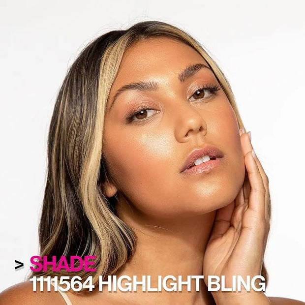 Wet n Wild MegaGlo Blushlighter, Blendable Blush & Highlighter Set, Shimmery Metallic Finish, Highlight Bling - Product Image