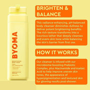 BYOMA Brightening Body Wash - Creamy Formula with Niacinamide & Azelaic Acid for Dull, Dehydrated Skin - Brightens & Evens...